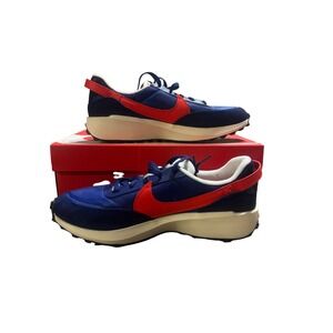 Nike Waffle Debut Blue Void Picante Red Mens 9.5 Womens 11 Sneakers IB4364-492